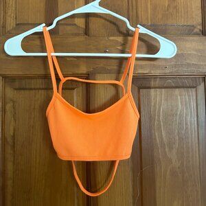 Cropped orange tank
